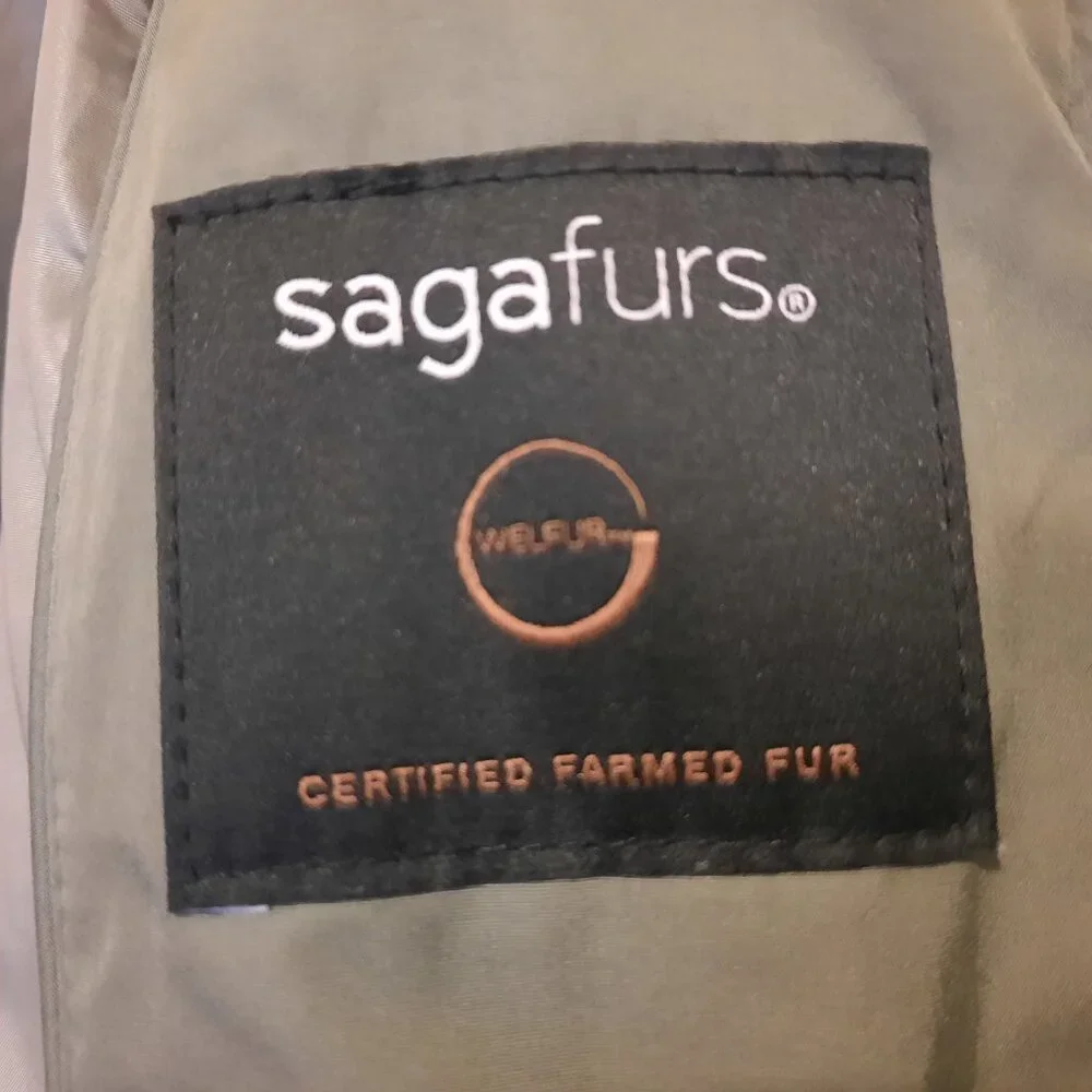 Saga Furs Dawn  parka size M (6-8) like New - Picture 4 of 8